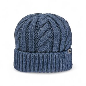 Men's Cable Knit Beanie - Navy Blue